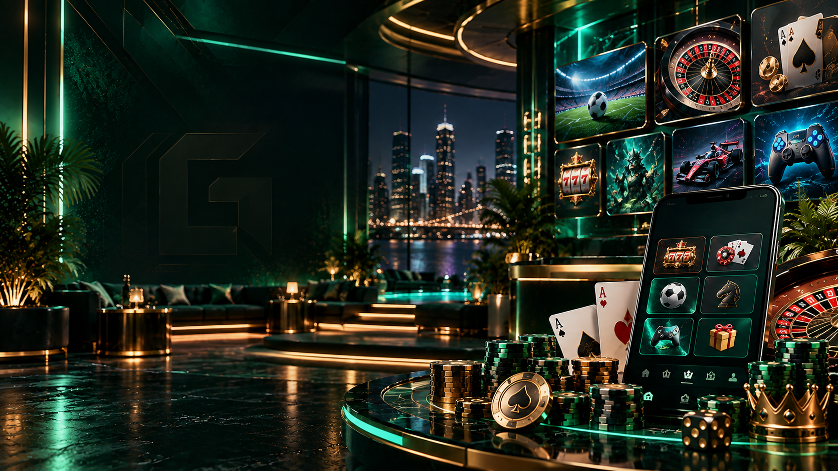 GOBETASIA emerald casino lounge
